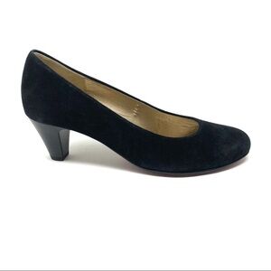 Gabor Black suede Vesta S Court Shoes with Red Bottoms